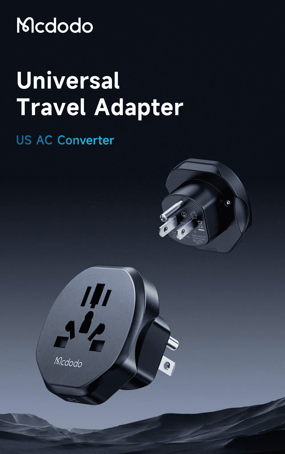Mcdodo CP 456 Universal Travel Adapter for US 3 7