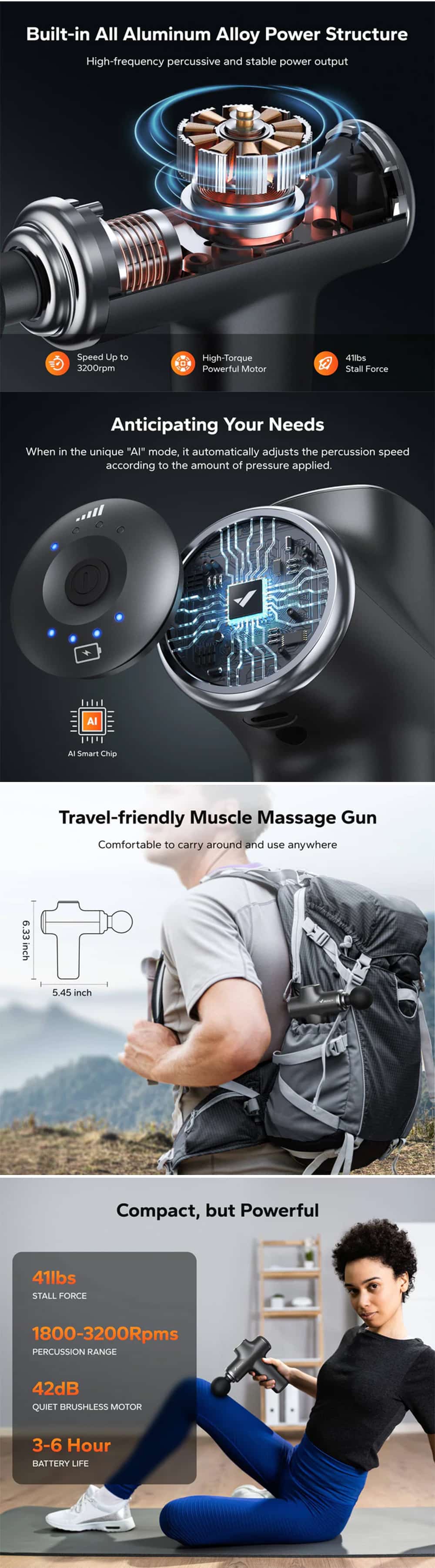 Merach 9D Mini Rechargeable Massage Gun 3