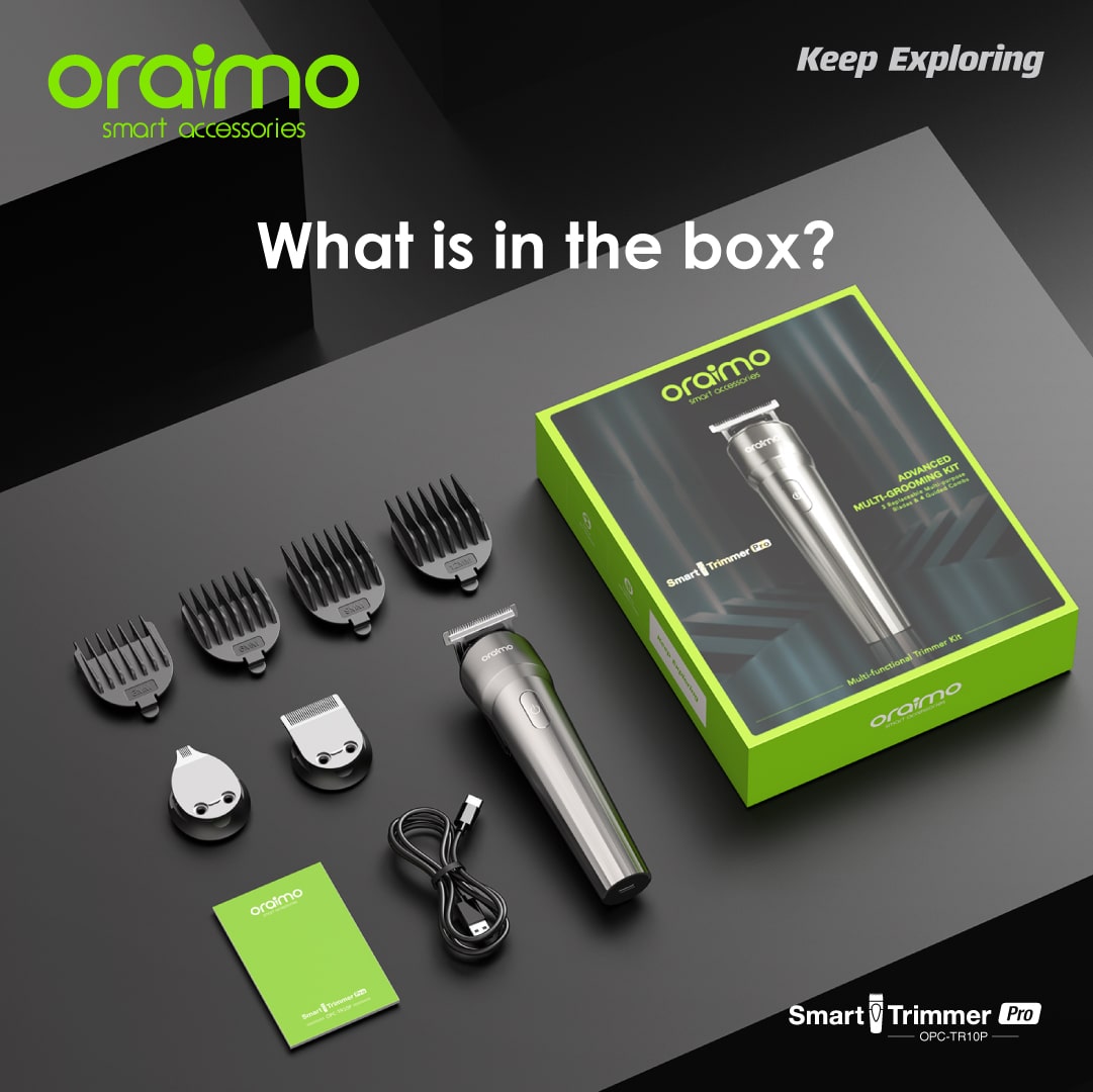 Oraimo SmartTrimmer Pro Grooming Kit Multi functional Trimmer 7