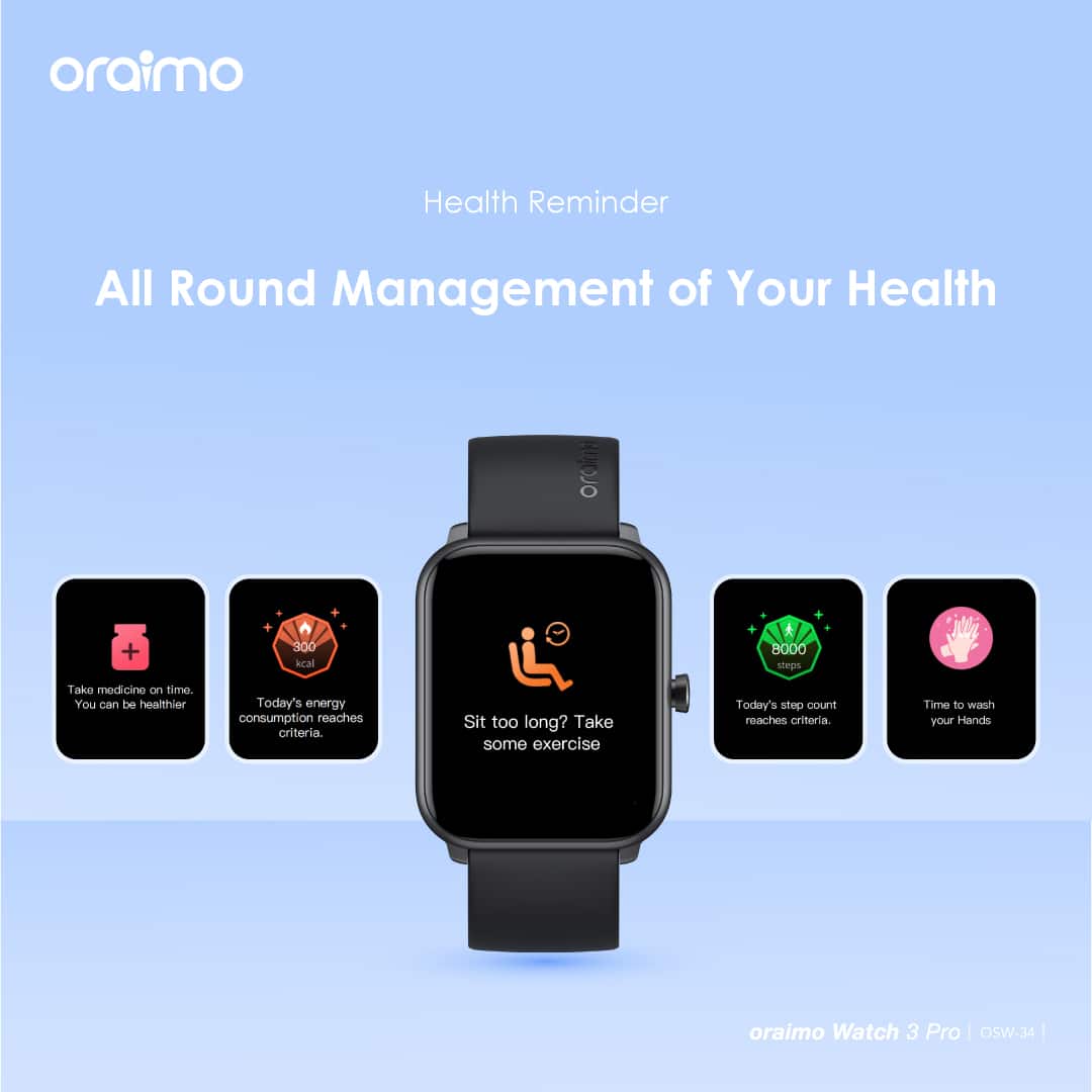 Oraimo Watch 3 Pro Bluetooth Calling Smart Watch 13