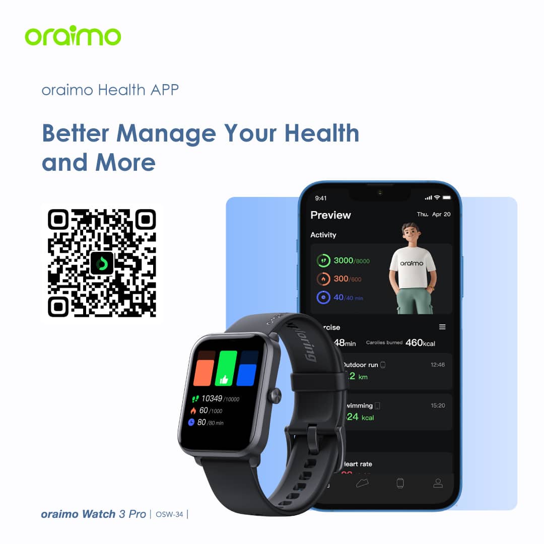 Oraimo Watch 3 Pro Bluetooth Calling Smart Watch 16