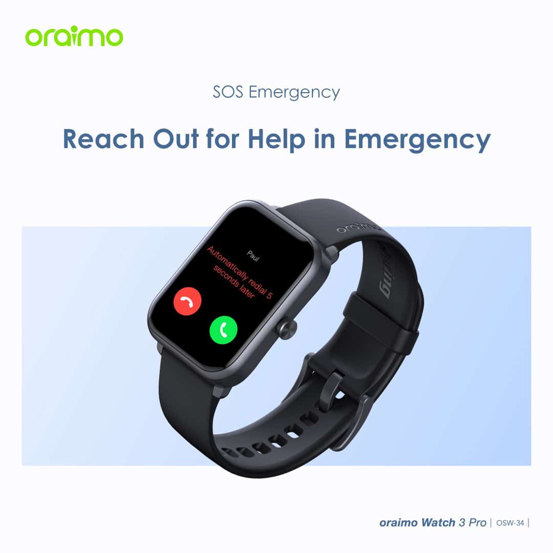 Oraimo Watch 3 Pro Bluetooth Calling Smart Watch 7