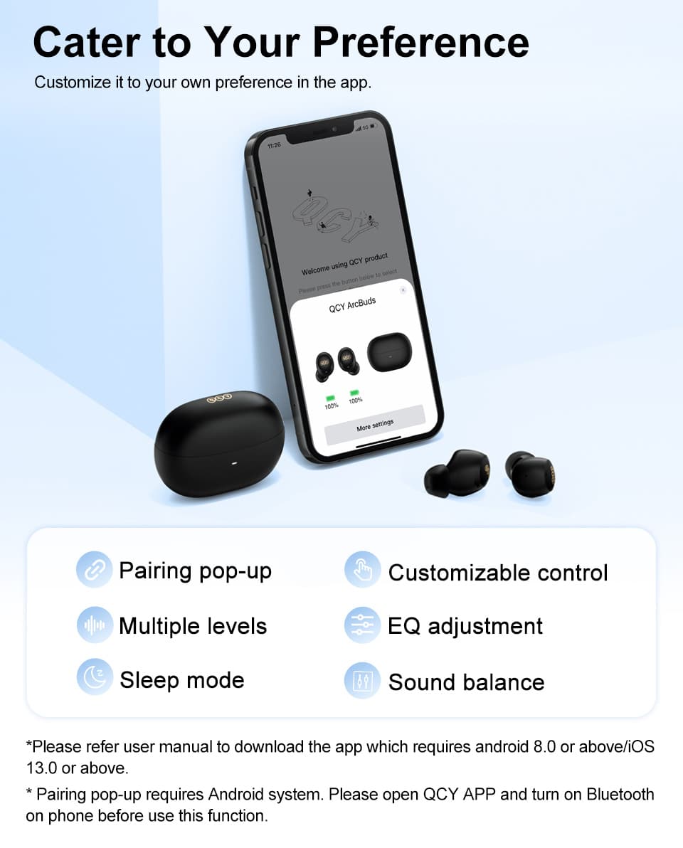 QCY HT07 ArcBuds 40dB Active Noise Cancelling Earbuds 11