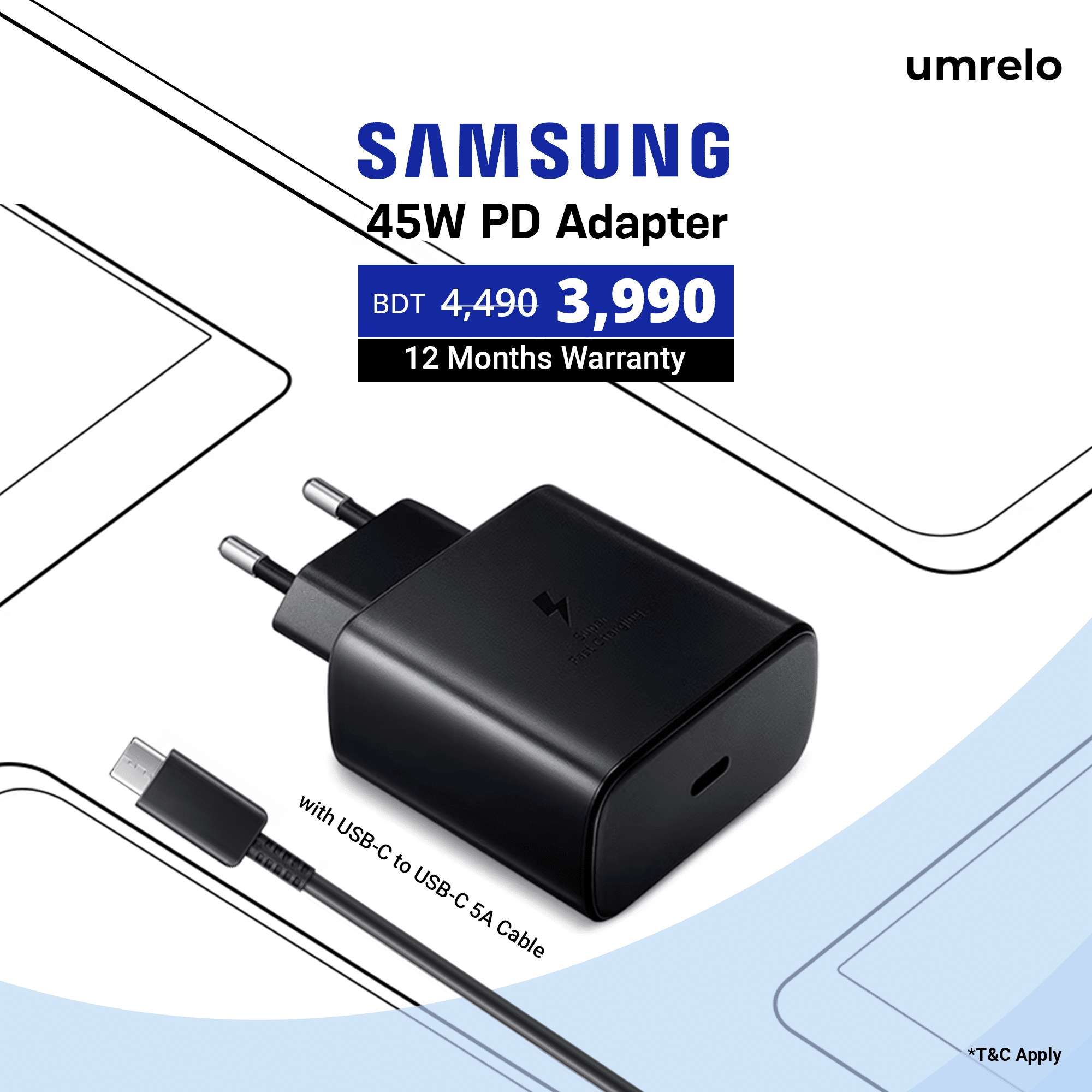 Samsung 45W PD Adapter
