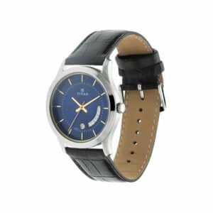 Titan NR1823SL01 Blue Dial Leather Strap Men's Watch