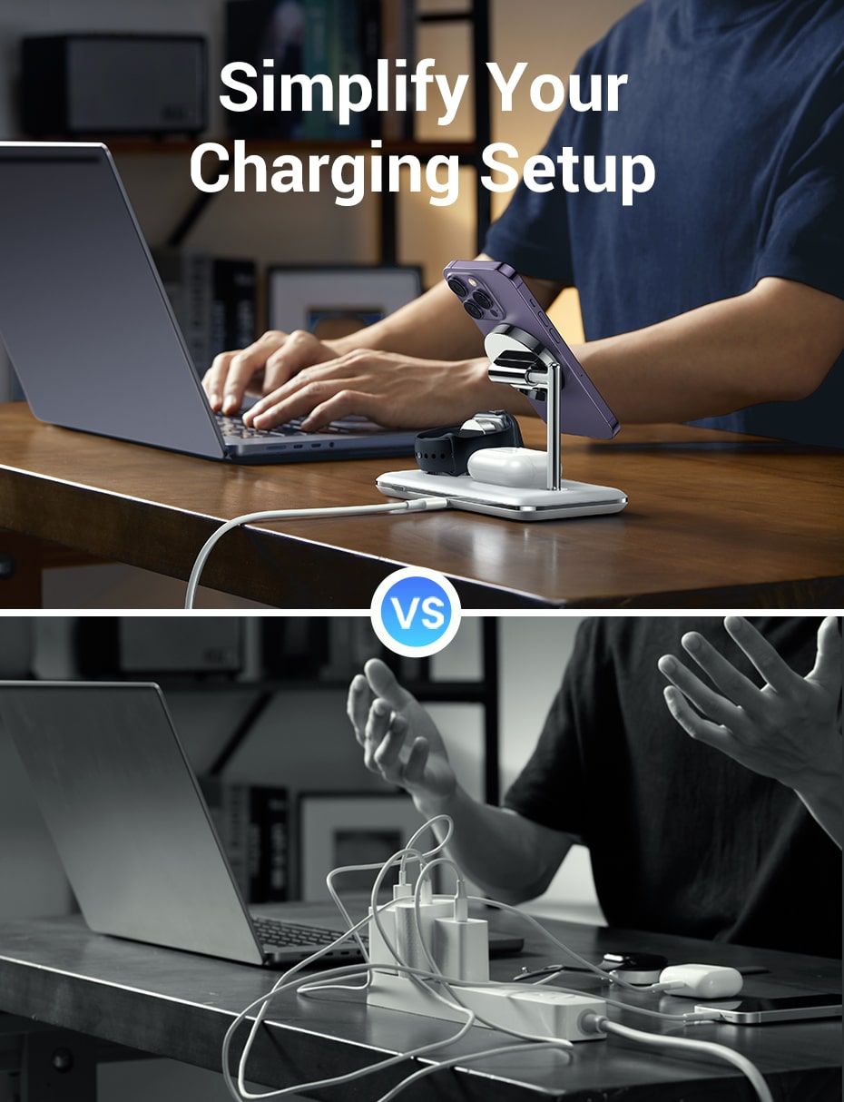 UGREEN CD278 3-in-1 MagSafe Wireless Charging Station Price in Bangladesh