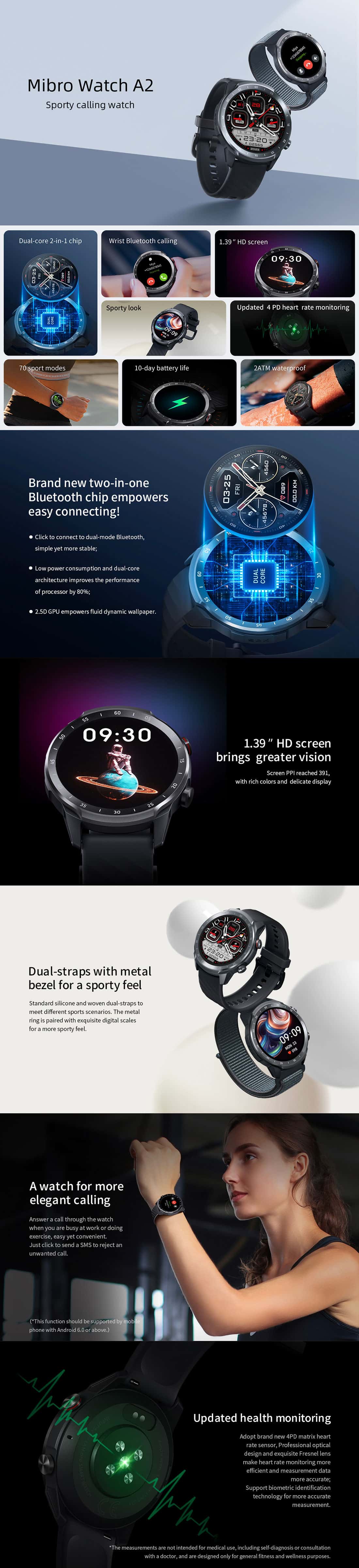 Xiaomi Mibro Watch A2 Bluetooth Calling Smart Watch 4