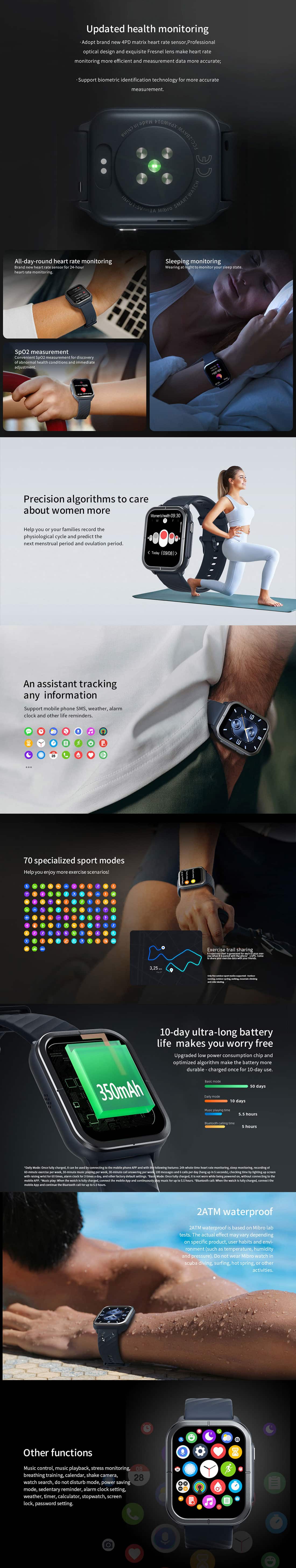 Xiaomi Mibro Watch C3 Bluetooth Calling Smart Watch 5