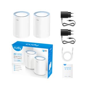 Cudy M1200 AC1200 Whole Home Mesh WiFi Router 2 Pack 2