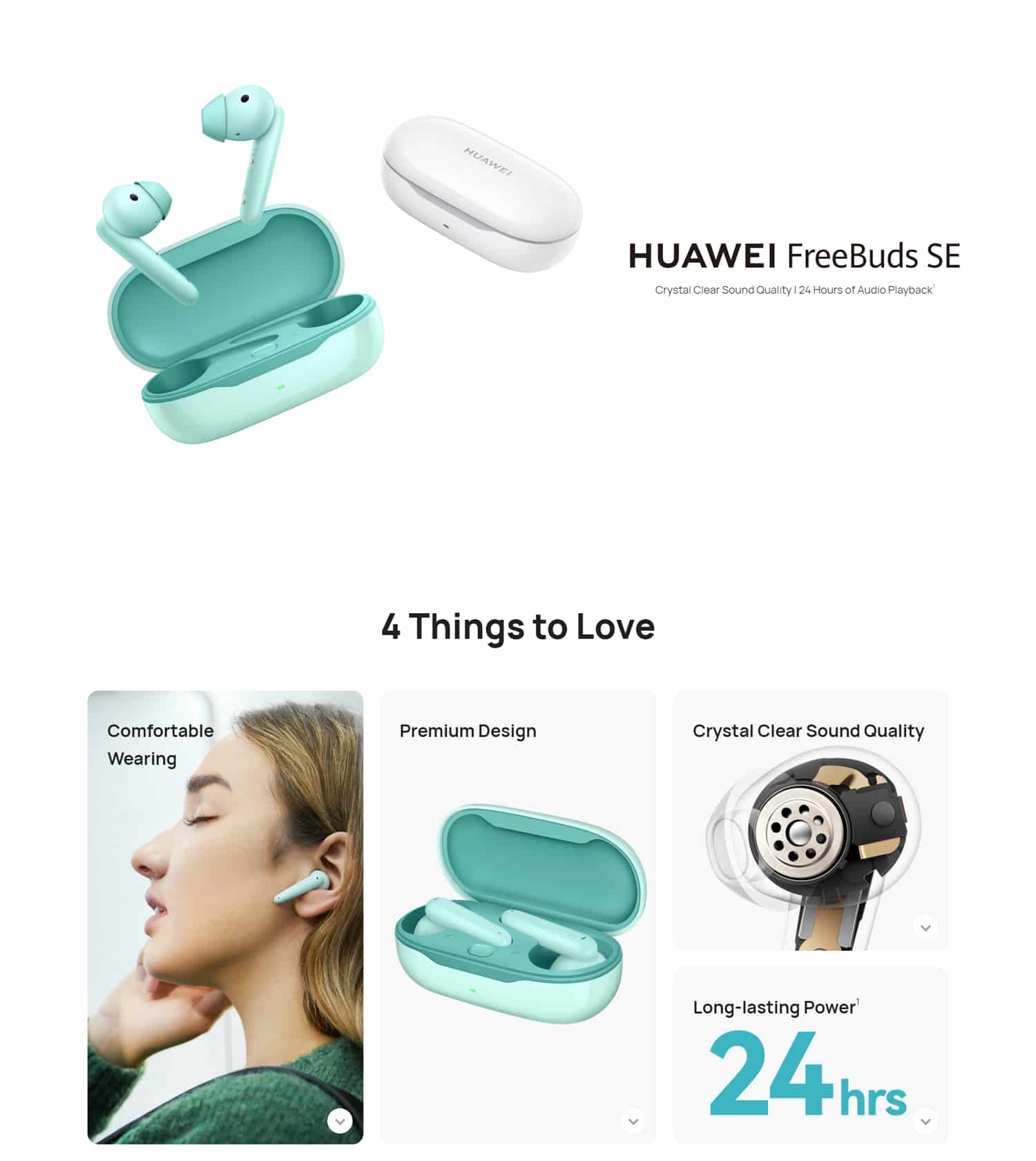 HUAWEI FreeBuds SE True Wireless Earbuds 3