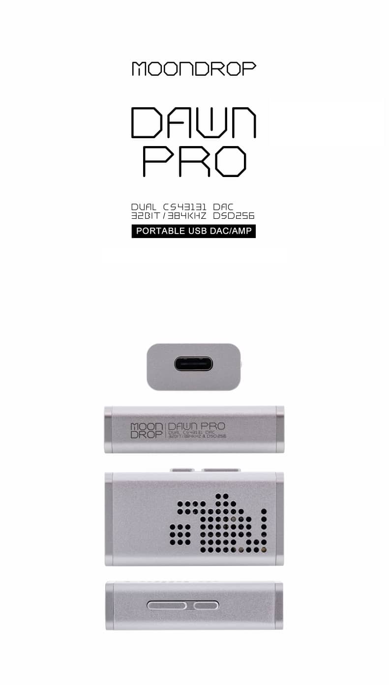 MOONDROP DAWN PRO Dual CS43131 Portable USB DAC and AMP 8