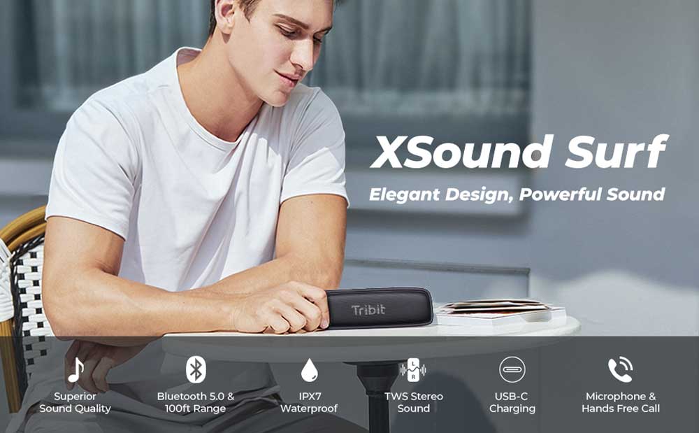 Tribit XSound Surf Bluetooth Speaker 4