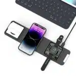 WiWU Wi-W001 Triple 15W Foldable 3 in 1 Wireless Charger - Image 2