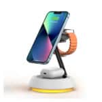 WiWU Wi-W002 15W 3 in 1 Magnetic Desktop Wireless Charger