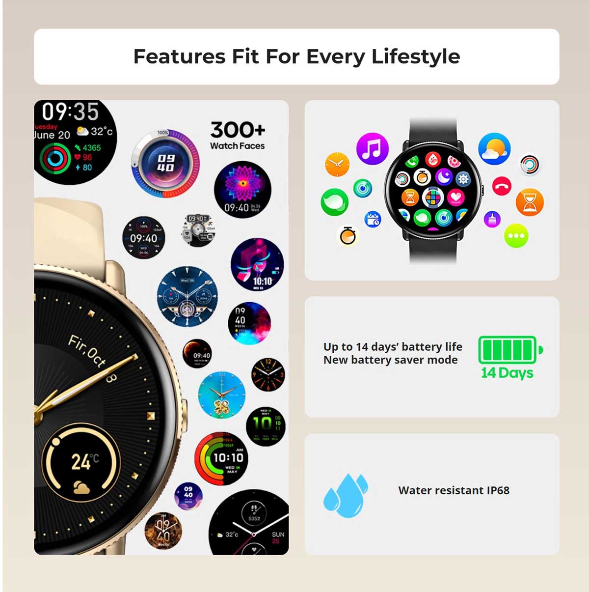 Zeblaze GTR 3 Pro Bluetooth Calling Smart Watch 4