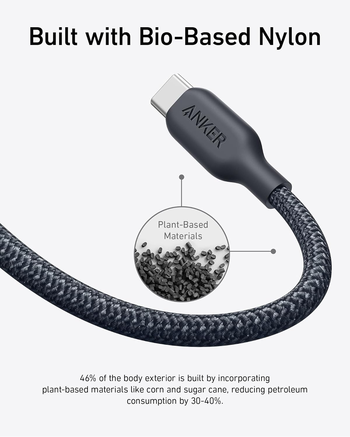 Anker 544 240W USB C to USB C Bio Based Cable 3 2