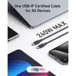 Anker 544 240W USB-C to USB-C Bio Based Cable Braided - Image 3