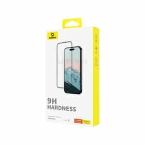 Baseus Diamond Series Full Coverage 9H Hardness HD Tempered Glass Screen Protetcor for iPhone 15 Series 1