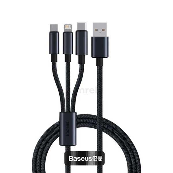 Baseus Minimalist Series USB to M+L+C 3.5A Fast Charging Data Cable