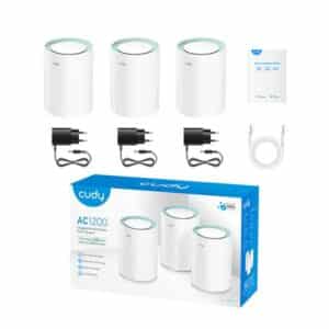 Cudy M1200 AC1200 Whole Home Mesh WiFi Router 3 Pack 3
