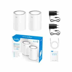 Cudy M1800 AX1800 Whole Home Mesh WiFi 6 Router (2-Pack)