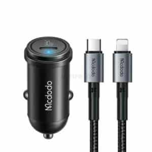 Mcdodo 749 30W PD USB C Car Charger and iP Cable Set