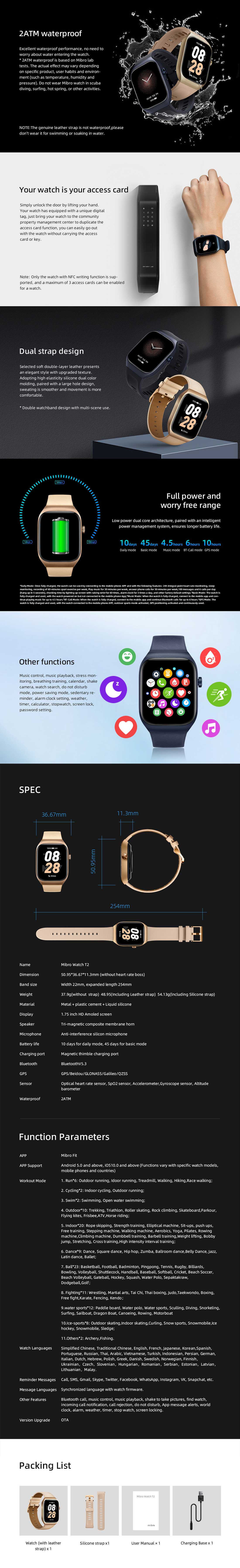 Mibro Watch T2 AMOLED Calling Smart Watch 4