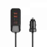 WiWU 120W Extend Dual USB-A + DUal USB-C Car Charger