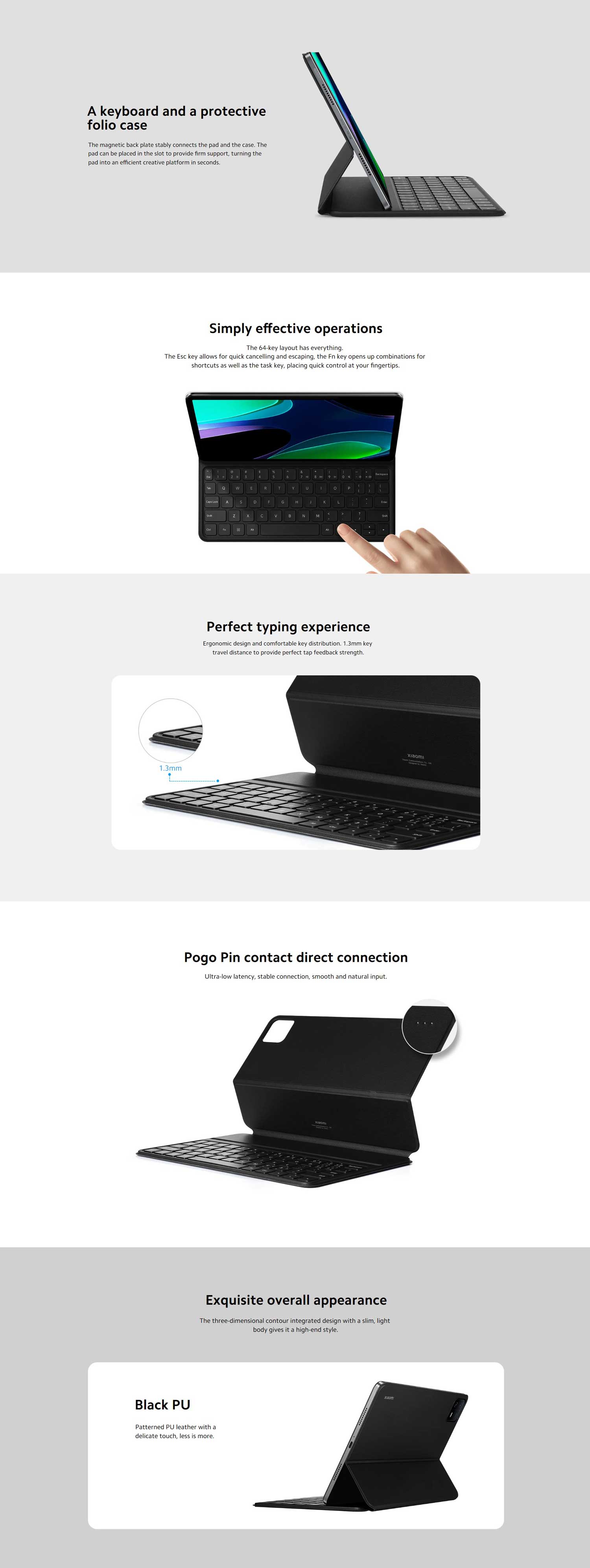 Xiaomi Pad 6 Pad 6 Pro Keyboard Protective Case 1 2