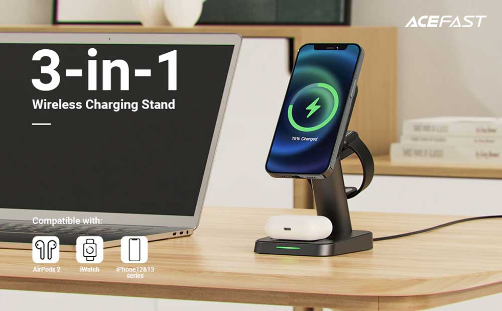 ACEFAST E3 3 in 1 Magnetic Wireless Charger 15