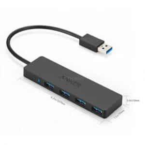 Anker 4 Port USB 3.0 Ultra Slim Data HUB A7516011A 1