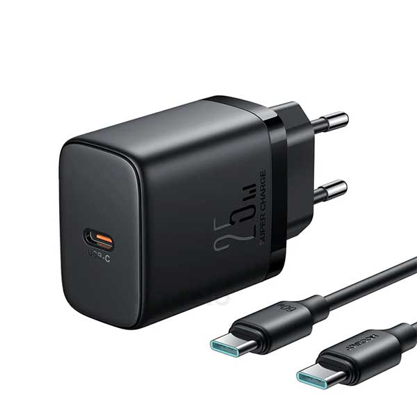 Joyroom JR-TCF11EU 25W Fast Charger With USB-C To USB-C Cable