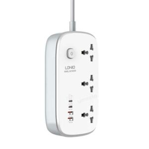 LDNIO SC3416 65W 3 Socket with 4 USB Port Power Strip