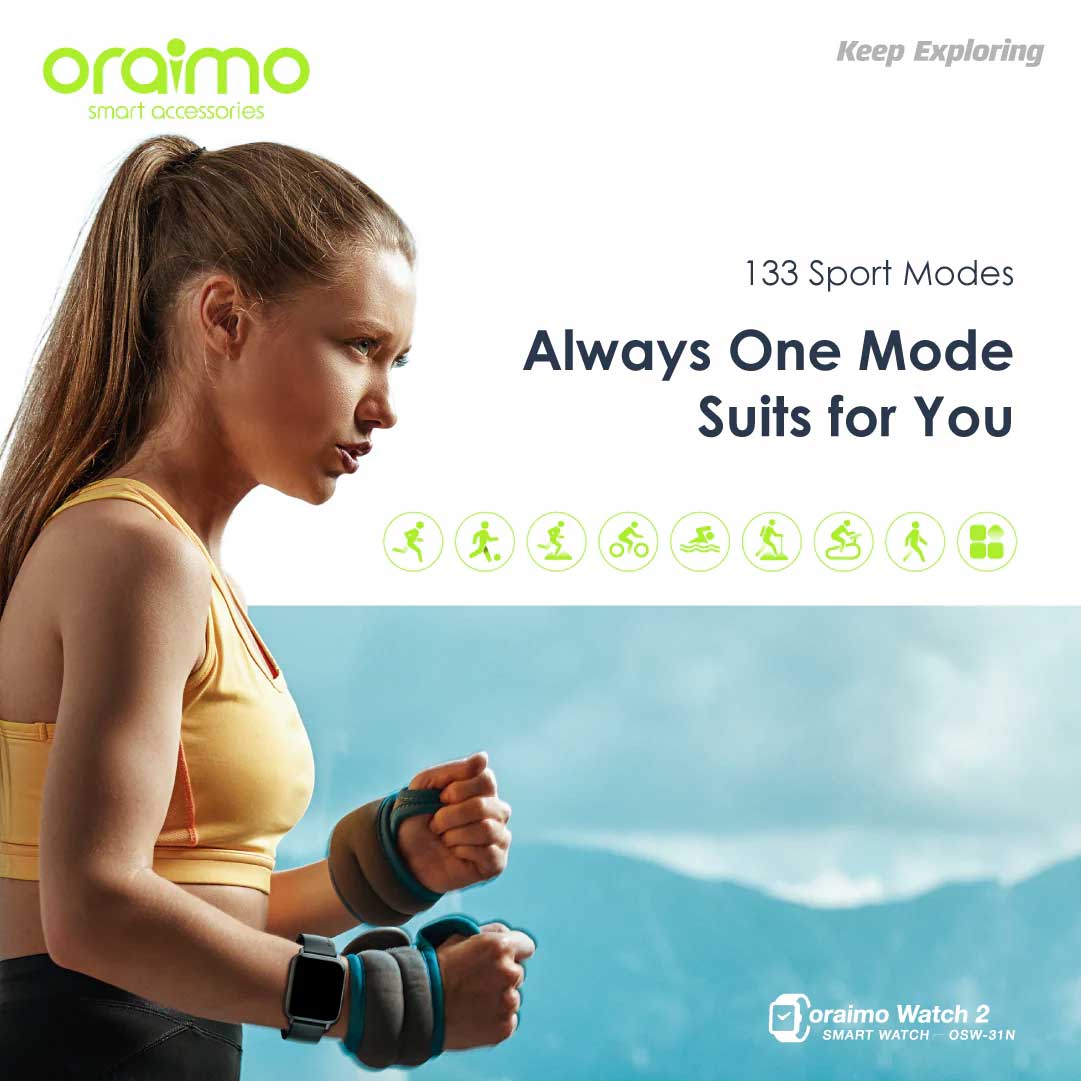 Oraimo OSW 31N Watch 2 GPS Smart Watch 3