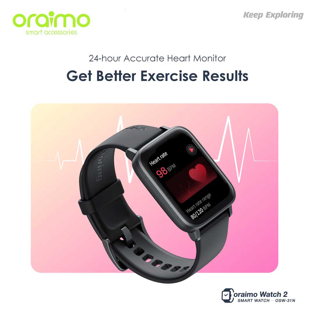 Oraimo OSW 31N Watch 2 GPS Smart Watch 4