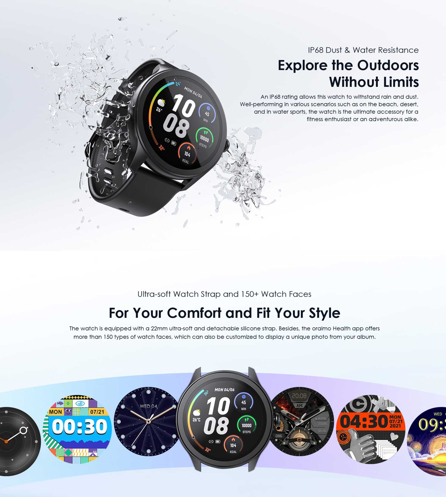 Oraimo Watch 2R HD Bluetooth Calling Smart Watch 5