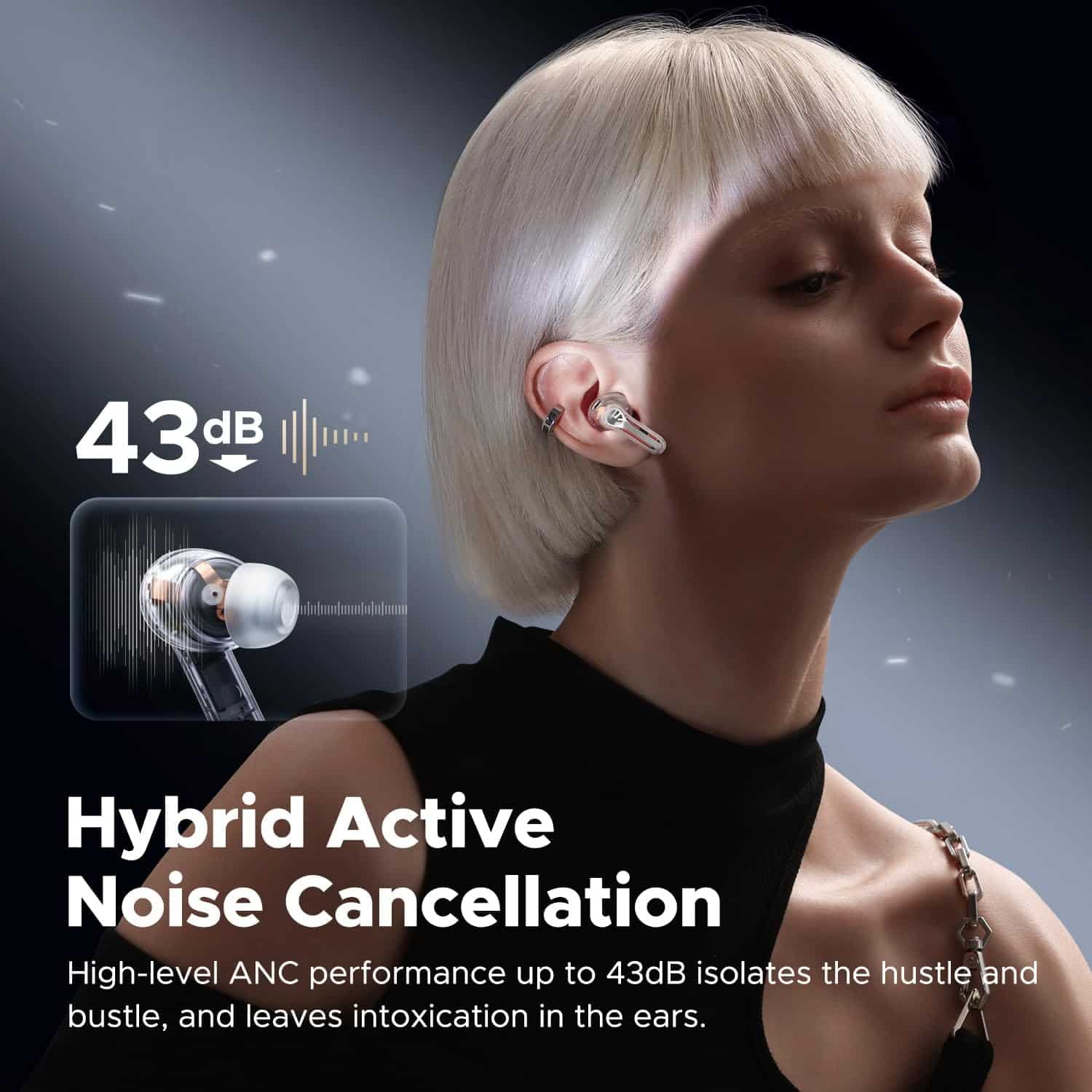 SoundPEATS Capsule 3 Pro Hi Res True Wireless Earbuds Transparent Edition 3