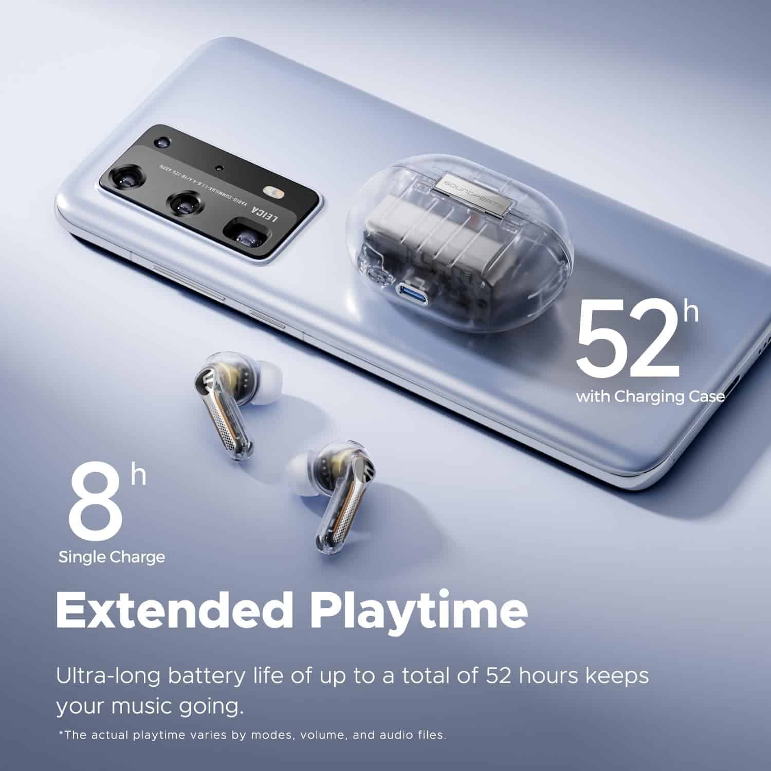 SoundPEATS Capsule 3 Pro Hi Res True Wireless Earbuds Transparent Edition 4
