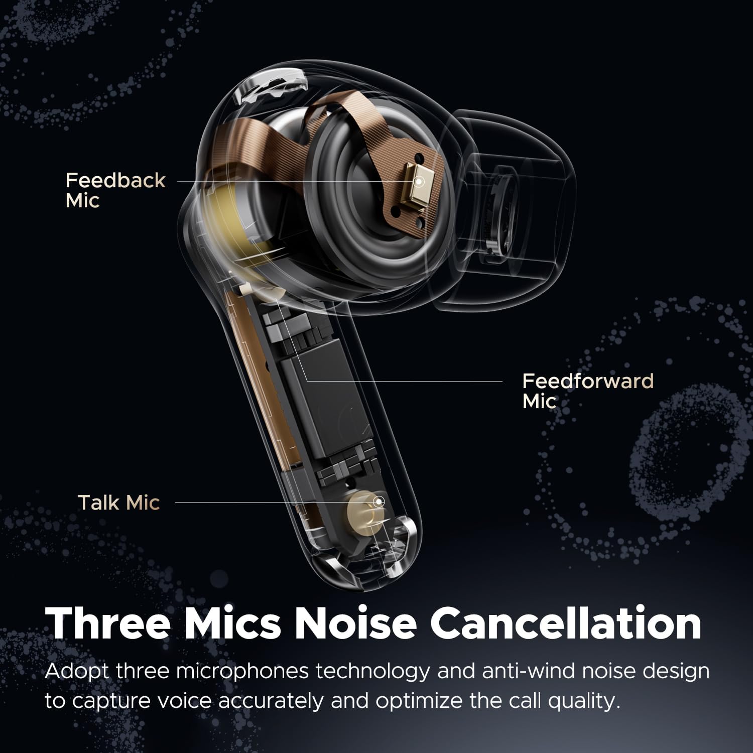SoundPEATS Capsule 3 Pro Hi Res True Wireless Earbuds Transparent Edition 5