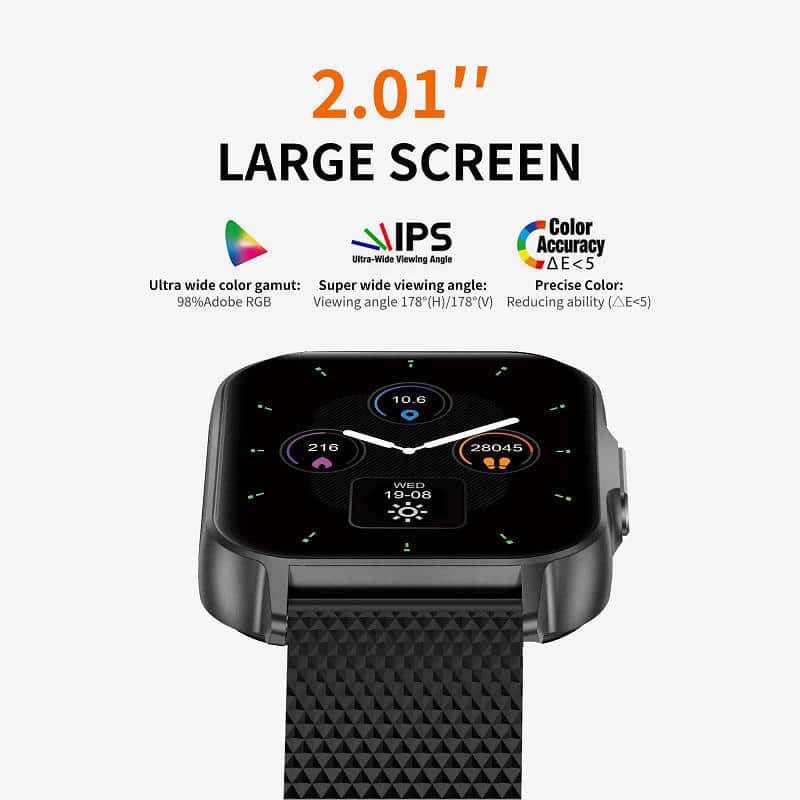 XTRA Active S8 2.01 IPS Display Bluetooth Calling Smart Watch 4