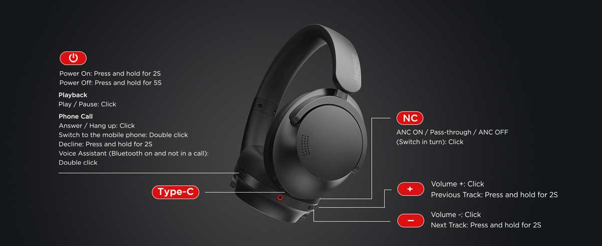 1MORE SonoFlow Active Noise Cancelling LDAC Hi Res Wireless Headphones 11