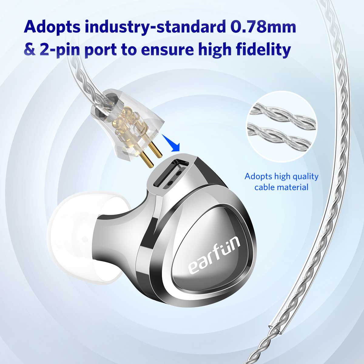 EarFun EH100 Advanced Triple Driver Hybrid Earphones with Premium Hi Fi Sound 4