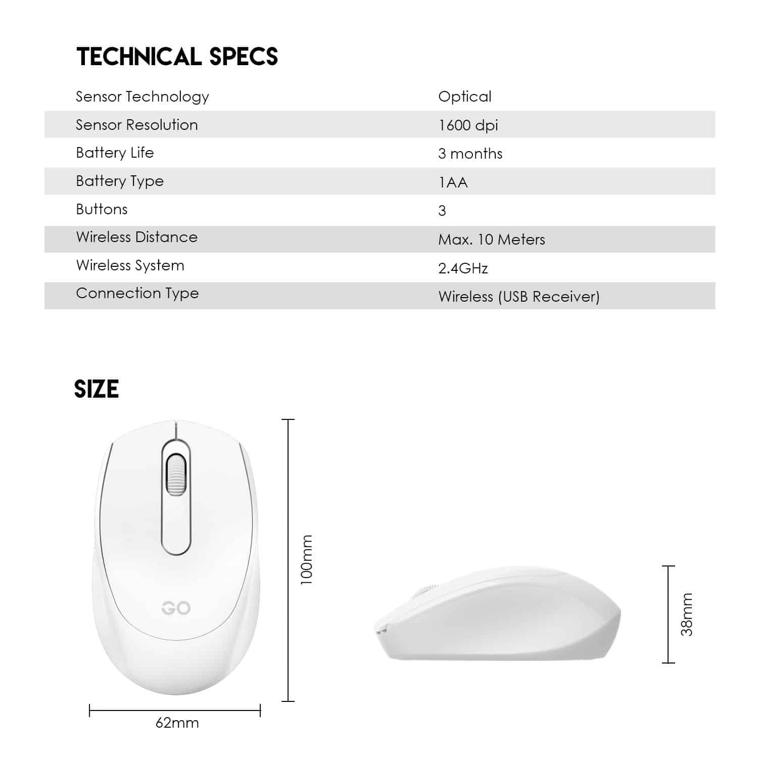 Fantech W603 Go Wireless Mouse 9