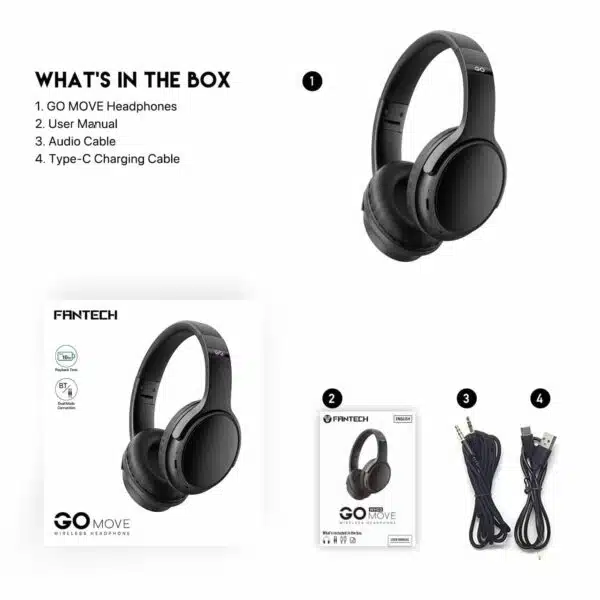Fantech WH03 GO Move Wireless Headphone - Image 6
