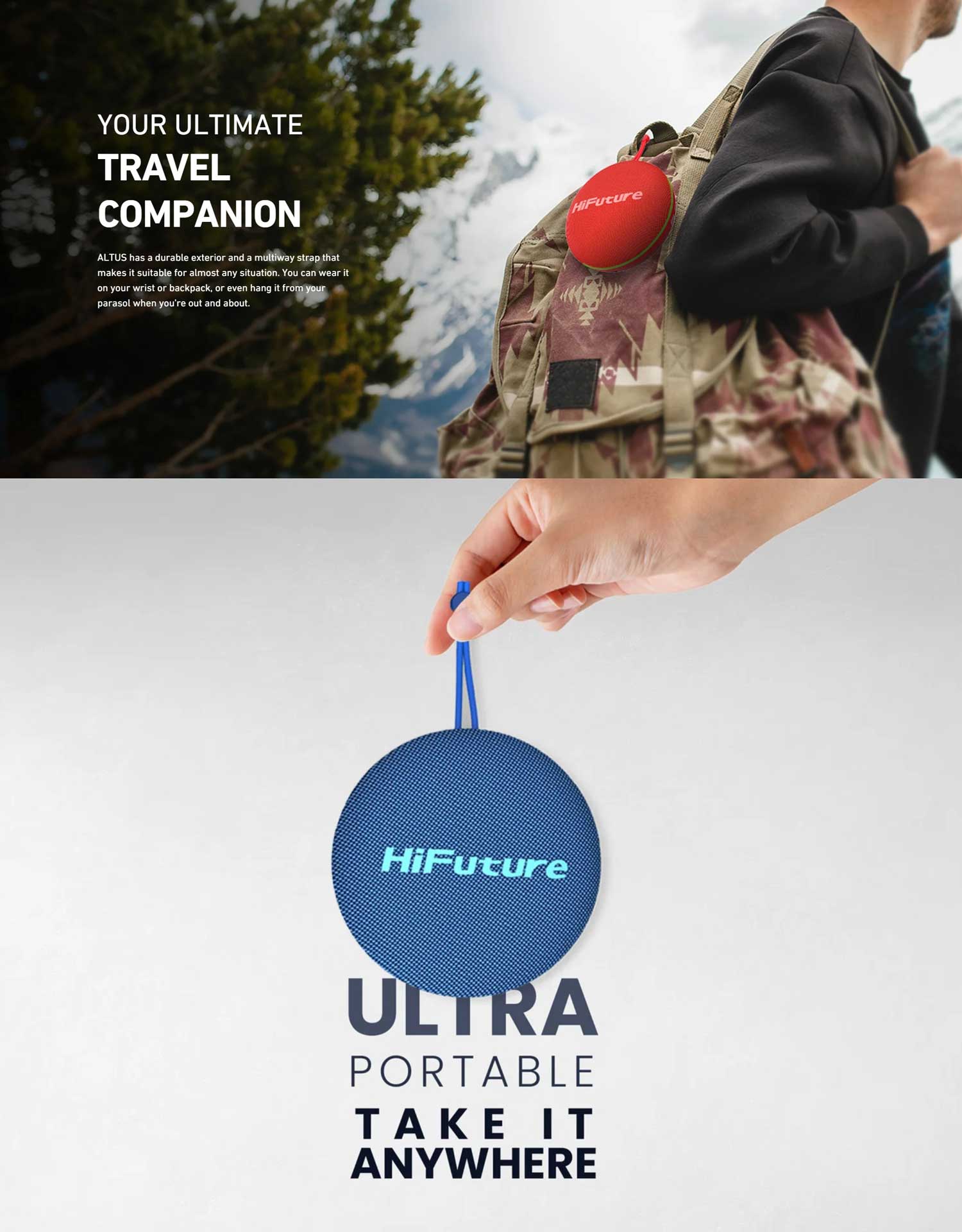 HiFuture Altus 10W Portable Wireless Speaker 6