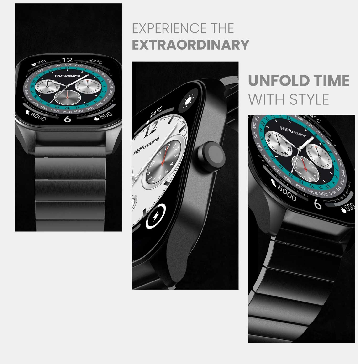HiFuture Apex 2.04 Inch AMOLED Calling Smart Watch 4