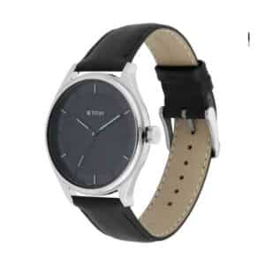 Titan NP1802SL11 Black Dial Leather Strap Analog Watch 1