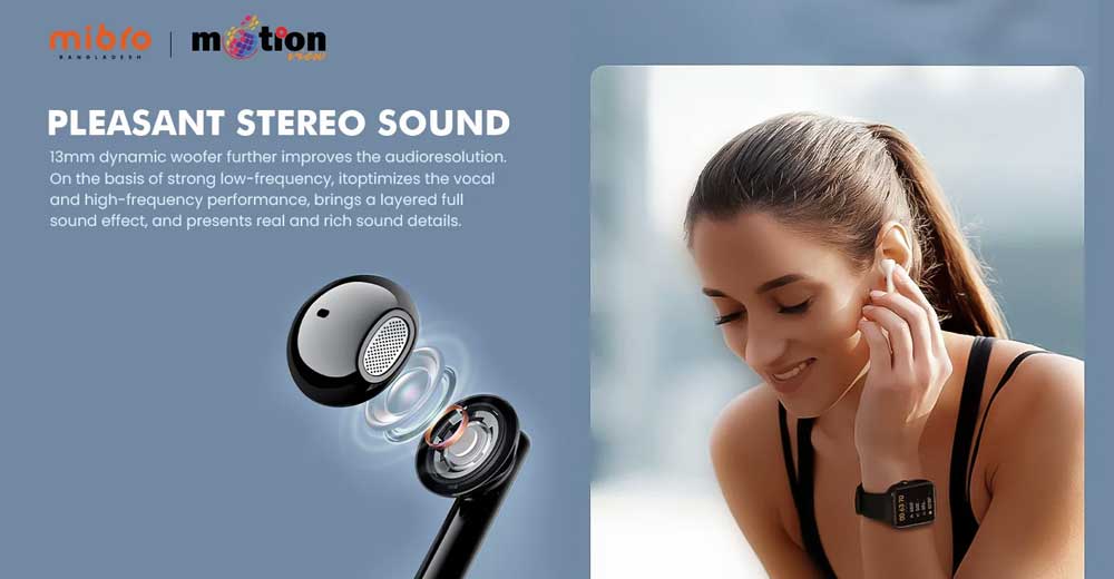 Mibro Earbuds 2 Semi In Ear True Wireless Earbuds 5