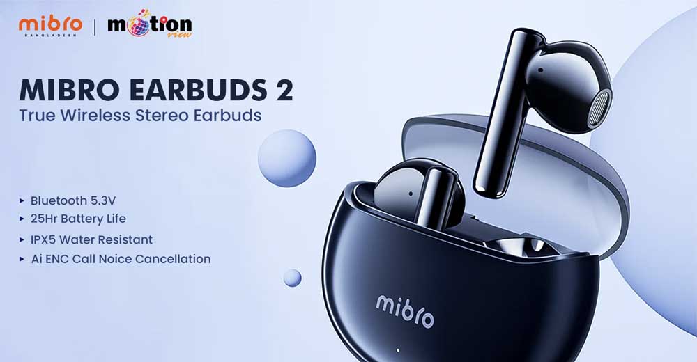 Mibro Earbuds 2 Semi In Ear True Wireless Earbuds 9