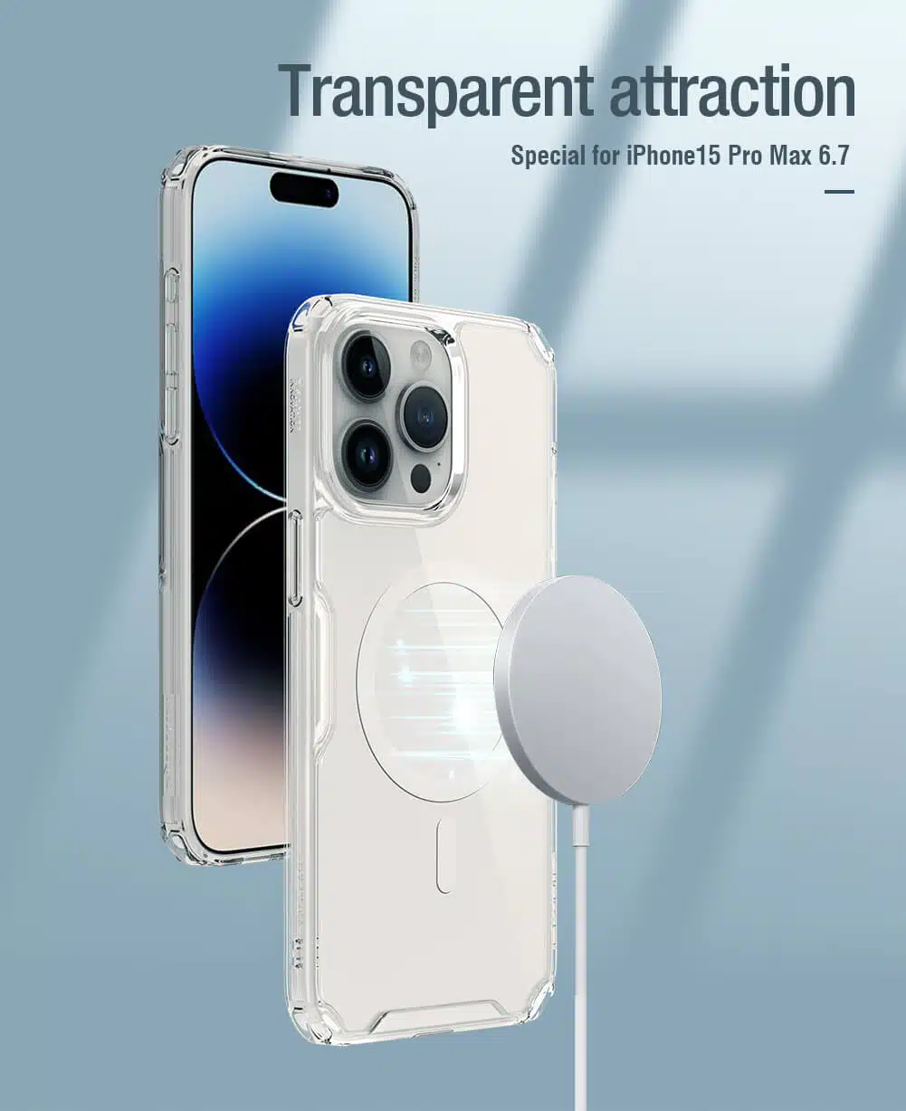 Nillkin Apple iPhone 15 Pro Max Nature TPU Pro Magnetic Case